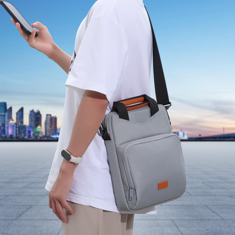 9-11 Inch Tablet Carrying Case Bag, Padded Travel Sleeve for iPad Pro 11 (2022-2018), iPad 10.9, iPad Air (5/4th Gen), Galaxy Tab S9/S8 (Gray) Gray
