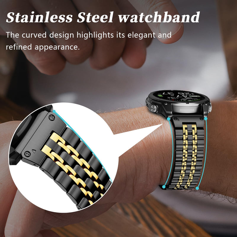ZPJPPLX 26mm Quick fit Watch Band Compatible with Garmin Fenix 8/tactix 8 AMOLED 51mm/Fenix 7X pro/7X/6X Pro/6X/5X Plus/5X/3 HR/3, for quatix 8/epix Pro 51mm/Enduro 3 2/tactix 7 Pro