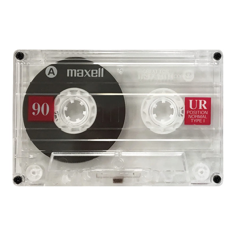 Maxell UR 90 Normal Bias Blank Audio Recording Cassette Tape, Low Noise, 90 Minute Recording Time, 5 Pack 1 Pack