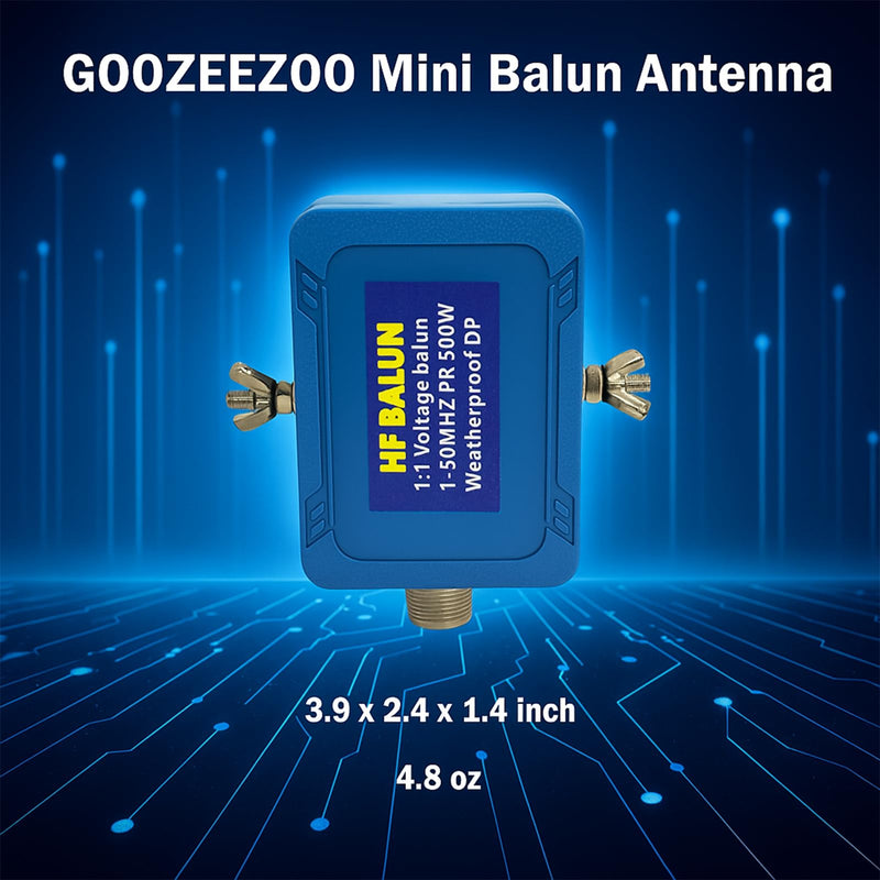 [AUSTRALIA] - Upgrade Balun Antenna 1:1 Dipole Antenna Shortwave Radio Antenna 1-50MHz 500Watt Balun for Ham with UHF Female (SO-239) Connector 1:1 Balun Antenna 500W 