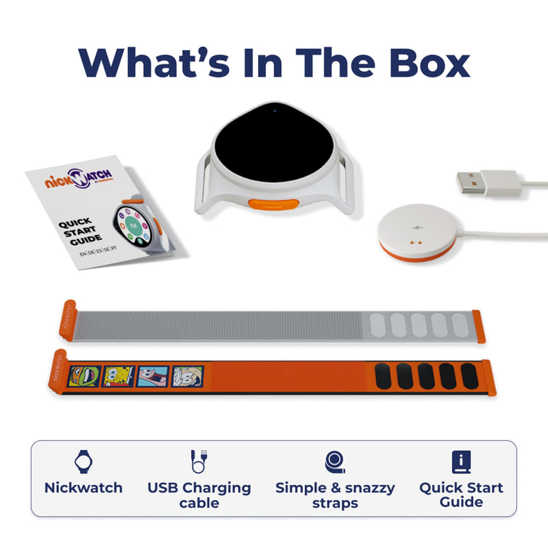 Nickwatch By Nickelodeon GPS Tracking Smartwatch with App, Chat & Call, Durable, SOS Call, Motion Games, Step Counter, School Mode & More Endless Fun for All Requires Data Plan-First Month Free