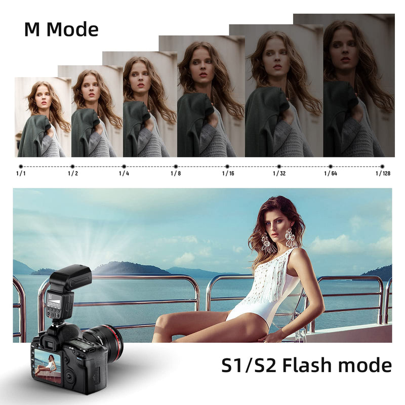 PHOTOOLEX FK300 Camera Flash Speedlite for Canon Nikon Sony Panasonic Olympus Fujifilm Pentax Sigma Minolta Leica and Other SLR Digital Cameras and Digital Cameras with Single Contact Hot Shoe