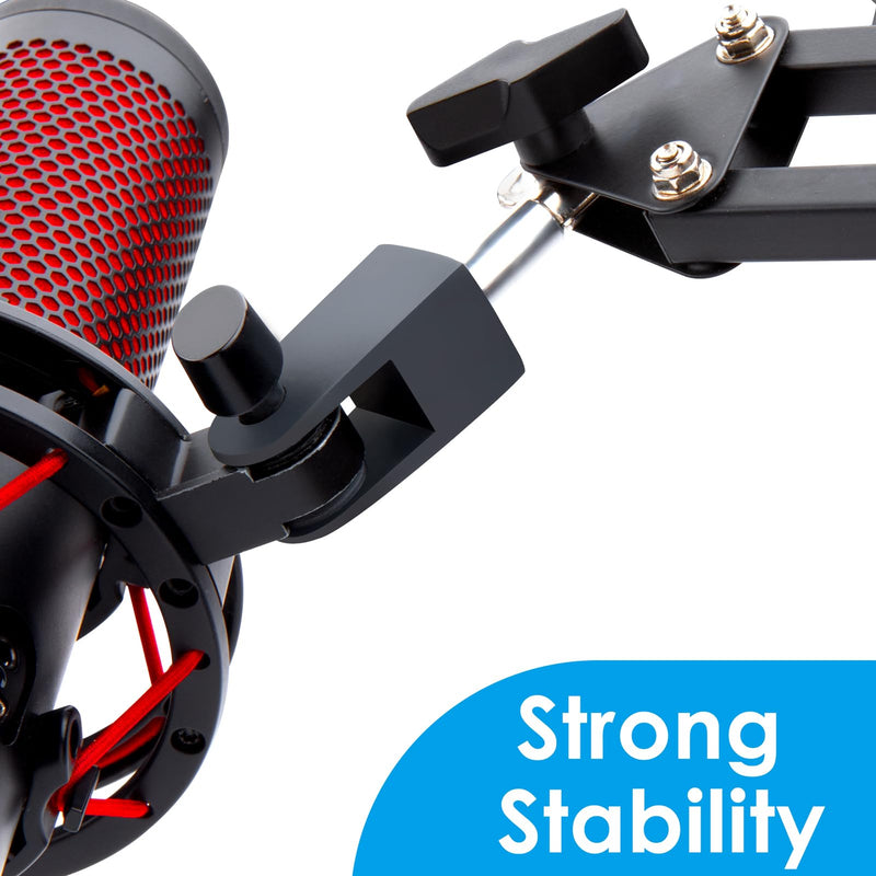 YOUSHARES HyperX Quadcast Mount Adapter for HyperX Quadcast s Mic - The HyperX Quadcast Boom Arm Replacement Adapter Get The Reliable Support and Allowing for More Diverse Content Creation Scenarios HyperX Quadcast Adapter