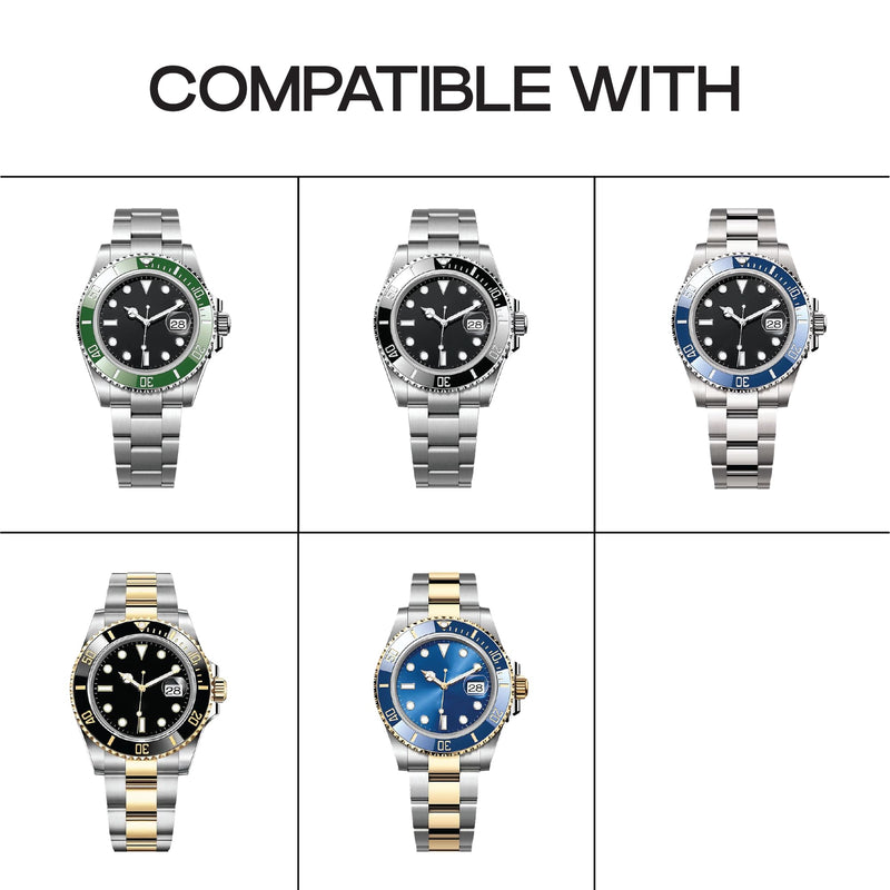 INCO Luxury Watch Protection Film for Rolex Submariner Date (41mm) - Anti-Scratch TPU Guard for Case & Oystersteel Bracelet - Invisible Self-Healing Finish (2-Pack) - Compatible with Ref. 126610