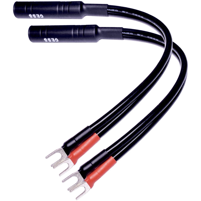 CNCESS CESS-002S Barrier Spade Fork to 1/4 Inch TS Speaker Cable Adapter (Small Spade) (Pack of 2) Small Spade (Pack of 2)