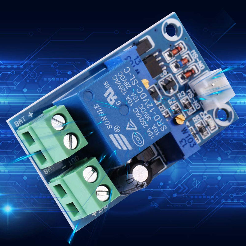 Protection board, 12V battery undervoltage switching module, undervoltage protection for automatic recovery when switched on, with LED indicator