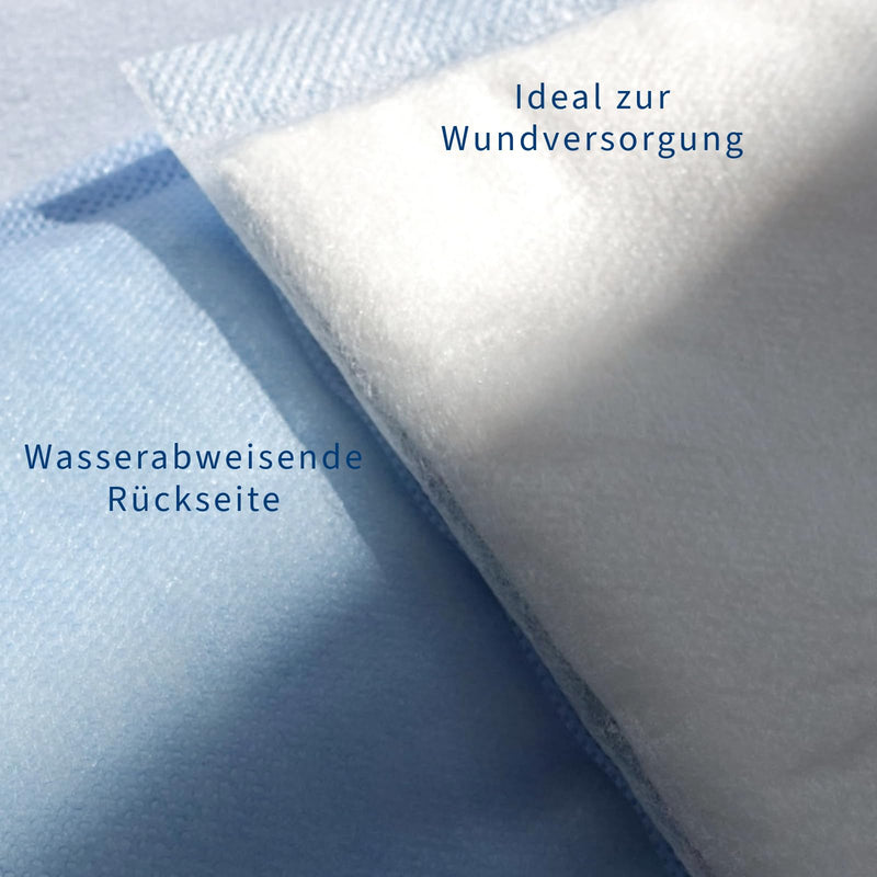 ABENA Absorbent Dressings 10 x 10 cm, Pack of 50, White, Sterile, Highly Absorbent Dressings, Absorbent Pad, Absorbent Pad, Latex Free, with Water-Repellent Backing