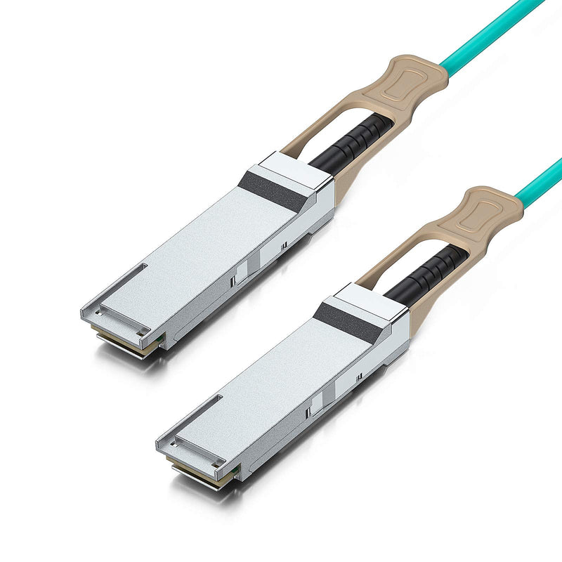 10Gtek 100G QSFP28 Active Optical Cable - 100GBASE QSFP28 to QSFP28(EDR) OM3 AOC Cable for Cisco QSFP-100G-AOC15M, 15-Meter 15m x1