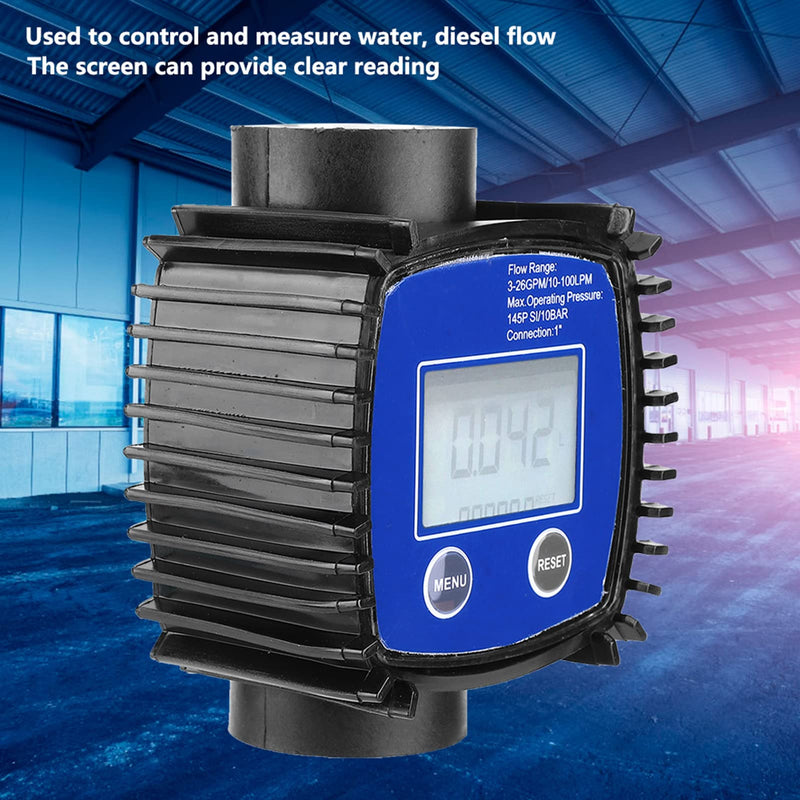 Flow Meter, Flow Meter, Digital Display, Water Flowmeter, Flow Meter, 1 Inch Internal Thread, For Controlling and Measuring Water, Flow Meter