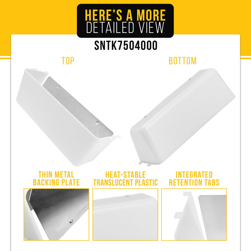 PartsBroz SNTK7504000 Light Lens - Compatible With Broan Kenmore Range Vent Hood - Replaces AP3378324 PS10282138 K7613000 949658 K7504000 K7613000 NTK7504000 Ultra Durable Replacement 1-Pack