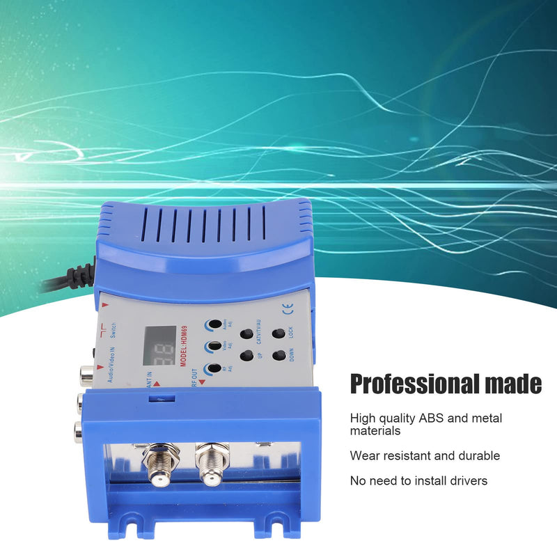[AUSTRALIA] - AV/HDMI to RF Modulator for TV PAL or NTSC Format, Composite VHF UHF HDMI to RF Converter, Adjustable Resolution TV Audio Video Converter for 90-240V TV 