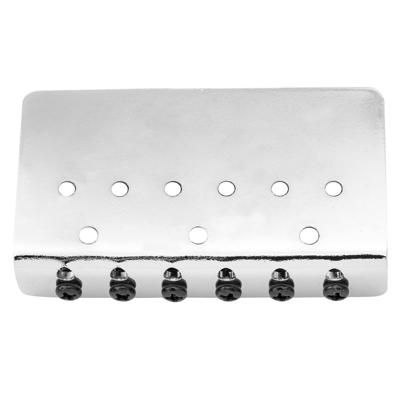 [AUSTRALIA] - Wilkinson WOF01 52.5mm (2-1/16 inch) Hardtail Fixed Bridge for Squier/Mexico Fender Strat Electric Guitar, Chrome 
