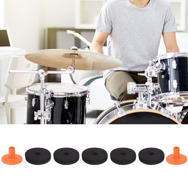 Cymbal Felt Pad, Long Service Life Drum Felt Pad Kit, for Drum Professionals 50mm (WC75)