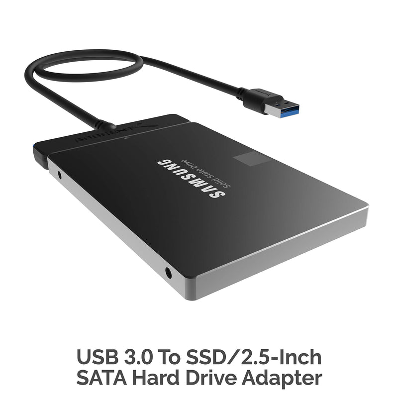 USB 3.0 to SSD / 2.5 Inch SATA I/II/III Hard Drive Adapter+USB 3.0 to SATA External Hard Drive Lay Flat Docking Station for 2.5 or 3.5in HDD, SSD