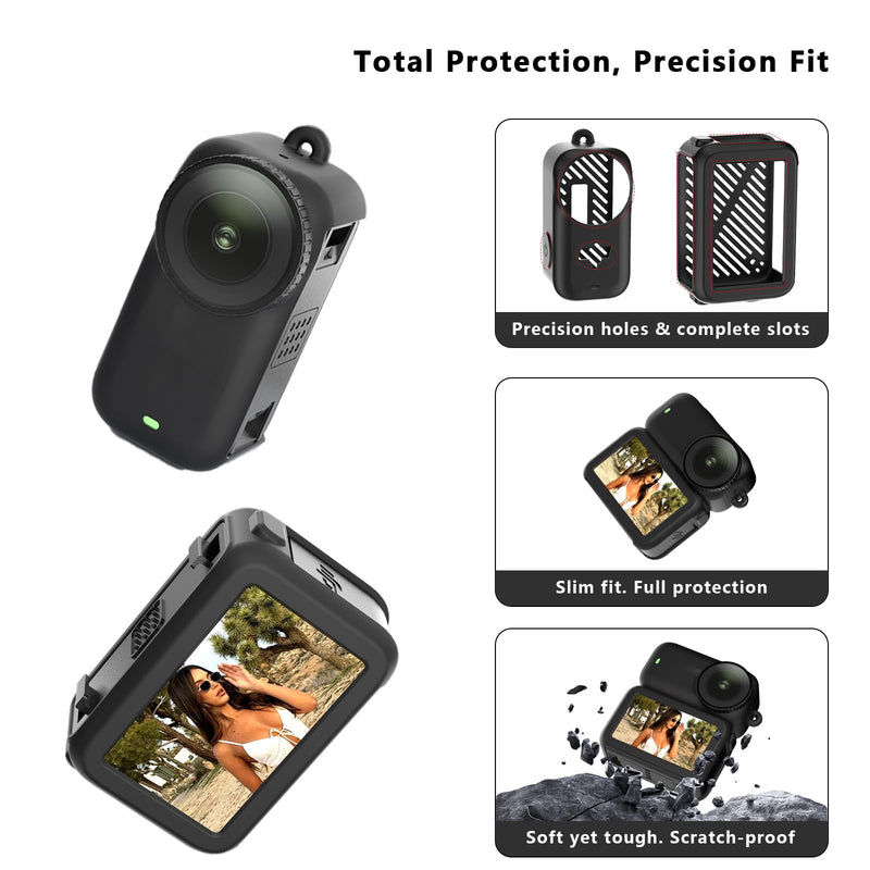 [AUSTRALIA] - Accessories Kit for DJI Osmo Nano Accessories Including Silicone Protective Cases Mini Storage case Magnetic Mount Tempered Glass Protective Films Lens caps lanyards and for DJI Osmo Nano 