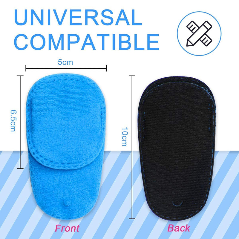 [AUSTRALIA] - 4 Pack Eye Patches for Kids Girls Boys, Right & Left Eye Patch for Glasses, Lazy Eye Patch for Children Treating Lazy Eye Amblyopia Strabismus and After Surgery (Blue) Blue 
