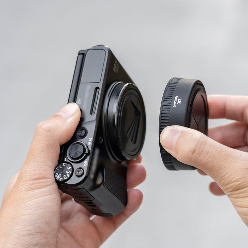 [AUSTRALIA] - JJC Auto Open and Close Lens Cap Cover for Canon PowerShot SX740 HS Digital Camera, Canon SX740 HS Camera Lens Protector Vlog Accessories, No Vignetting 