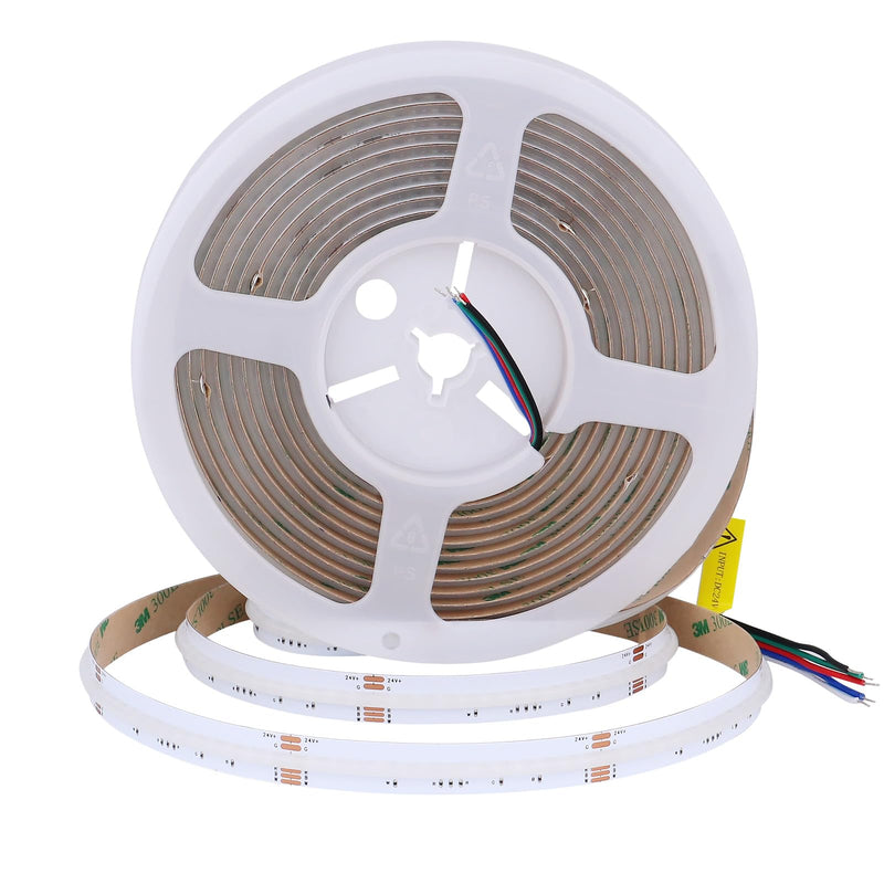 [AUSTRALIA] - JOYLIT 24V RGBW COB LED Strip Lights 16.4FT/5M RGB + 6000K Cool White Dual Mode, Flexible 784 LEDs/M High Density Dotless Tape Light for Indoor, Bedroom, Kitchen, Home Theater Lighting (Light Only) RGB+6000K 
