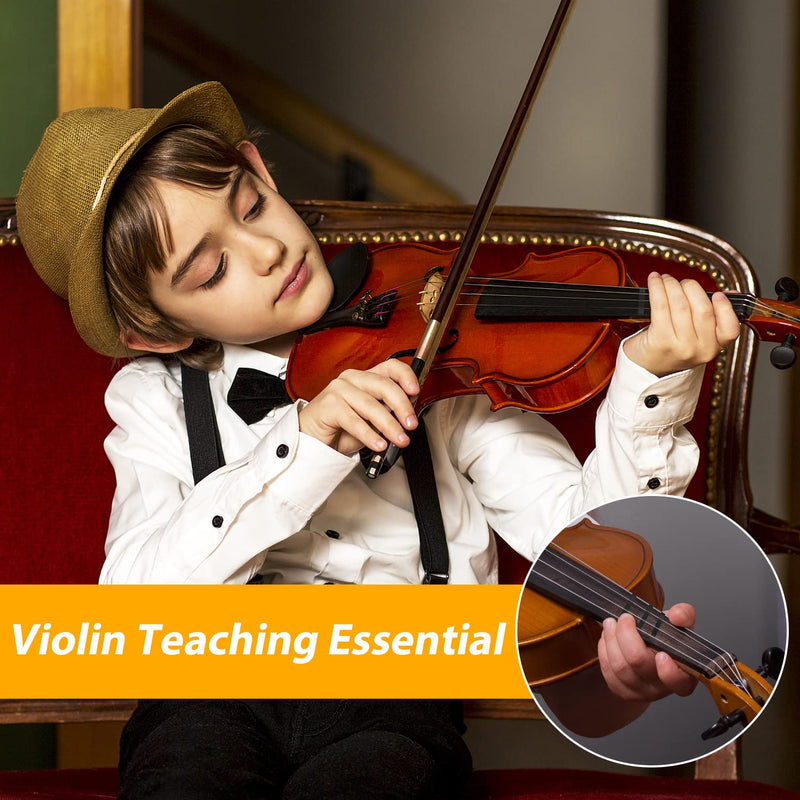 3 Rolls Violin Fingering Tape, 3mm Violin Finger Tape Cello Violin Fingerboard Stickers Finger Guide for Violins & Various Orchestral Instruments Fretboard Note Positions (Black)