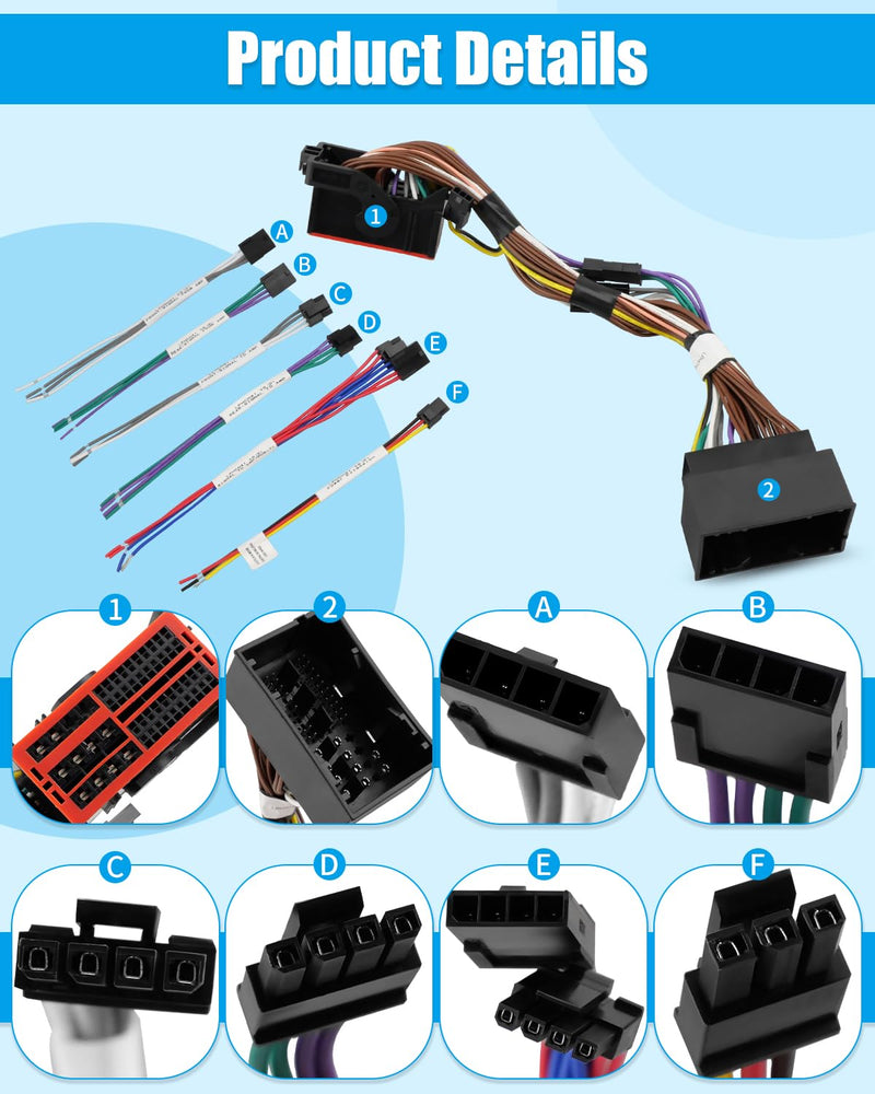 Advanced Audio Integration T-Harness Fit for Chrysler/Dodge/Jeepfor Select 2013 and up Non-Amplified LPHCH41, Simplifies Aftermarket Audio Installation, Replace LPHCH41