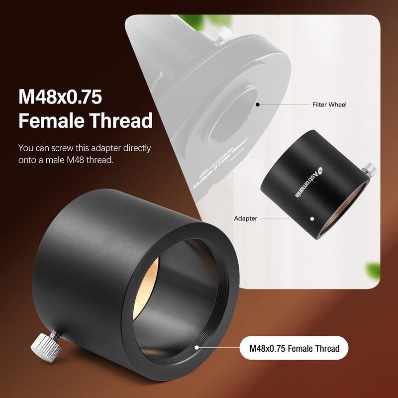 [AUSTRALIA] - Astromania M48X0.75 Female Thread to 2" Adapter - Lets You Easily Adapt from an M48 Thread to a 2" Barrel 