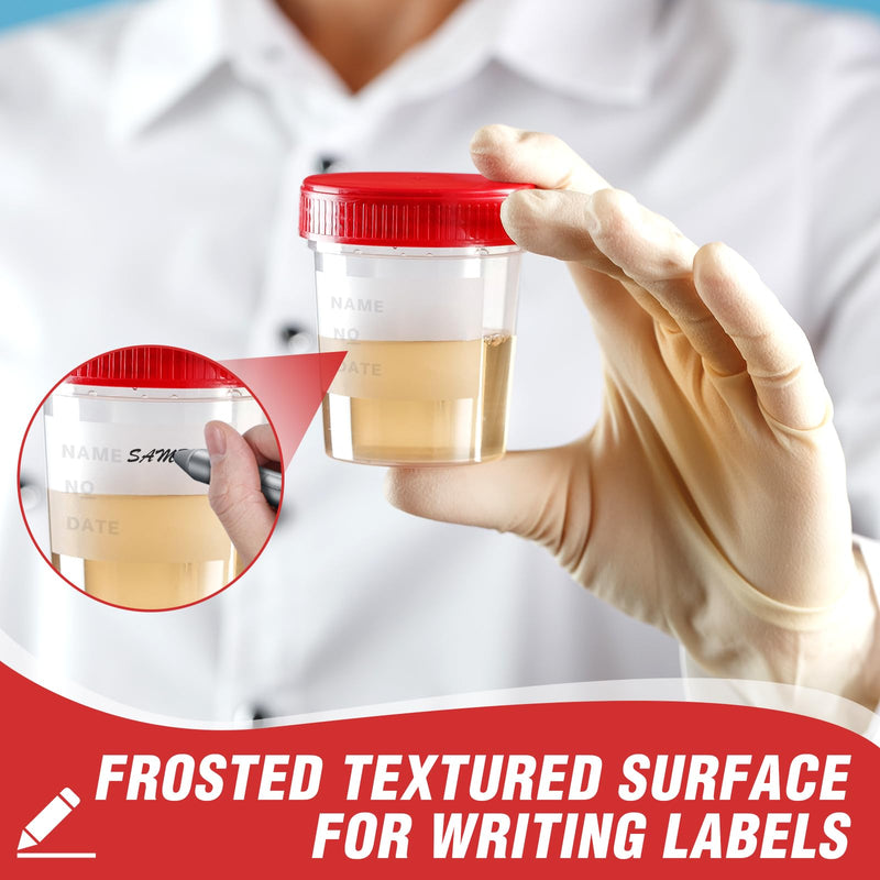 Urine Cup with Screw Lid, 25 Pieces 120 ml Sample Cups, Urine Sample Cup, Sample Container, Urine Container for Crafts, Medicine, Urine Samples