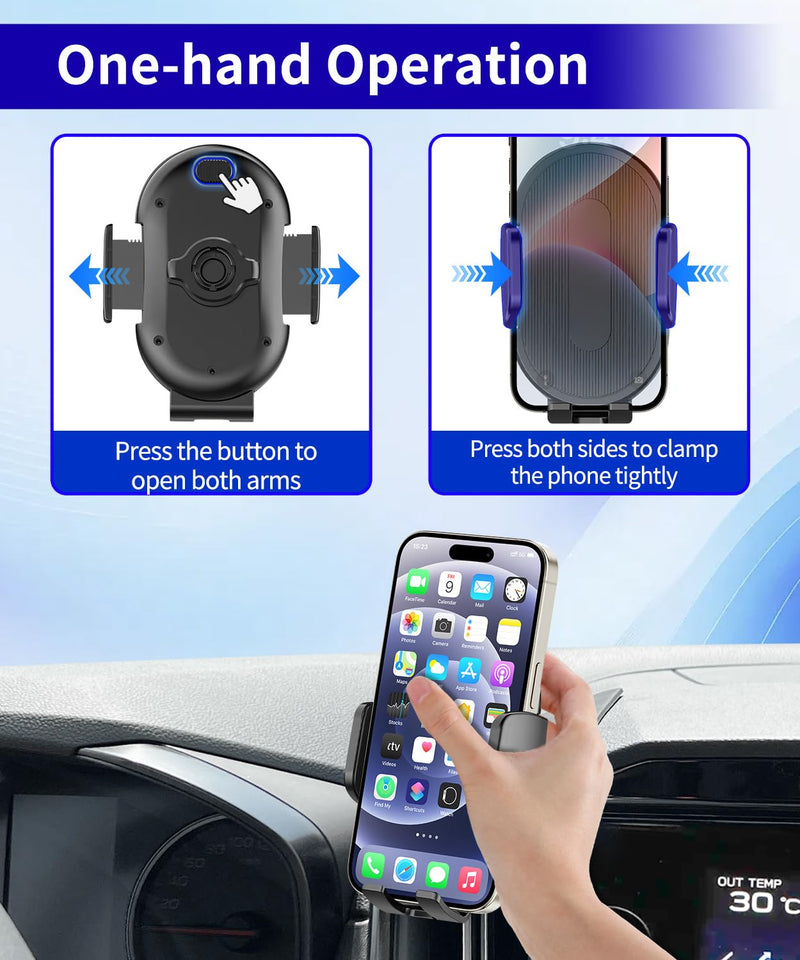 Car Phone Holder for Subaru WRX 2022-2025 / Crosstrek 2024-2026 / Impreza 2024-2026 Auto Accessories，One Hand Place & Pick，360° Rotation，Hands Free，for 4.7-7 inch Phones