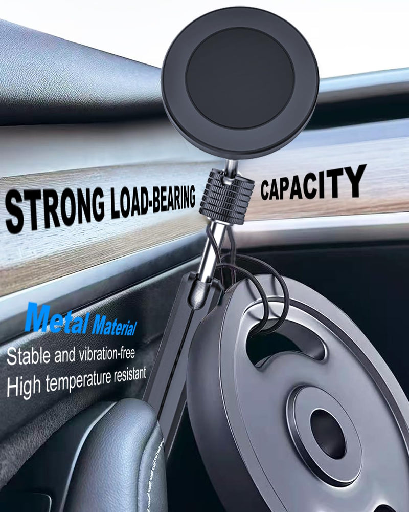 Magnetic Door Phone Holder for Tesla Model Y/3/Juniper/Highland 2021-2026, 【OEM-Style & Strong Magnet】 All-Metal Tesla Mount for iPhone 17/16/15/14/13/12, Tesla Accessories You Need in 2026