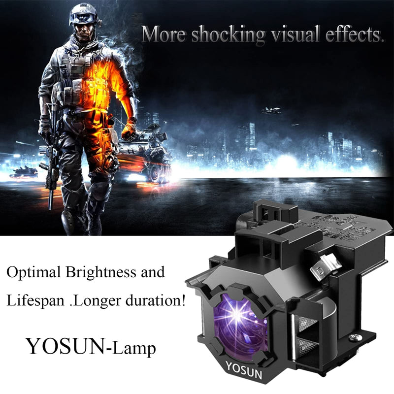 YOSUN v13h010l42 Projector Bulb for Epson-Elplp42 PowerLite Home Cinema 83 83+ 83c 83v 410w ex90 emp-83h h330a Replacement Projector Lamp Bulb LP42