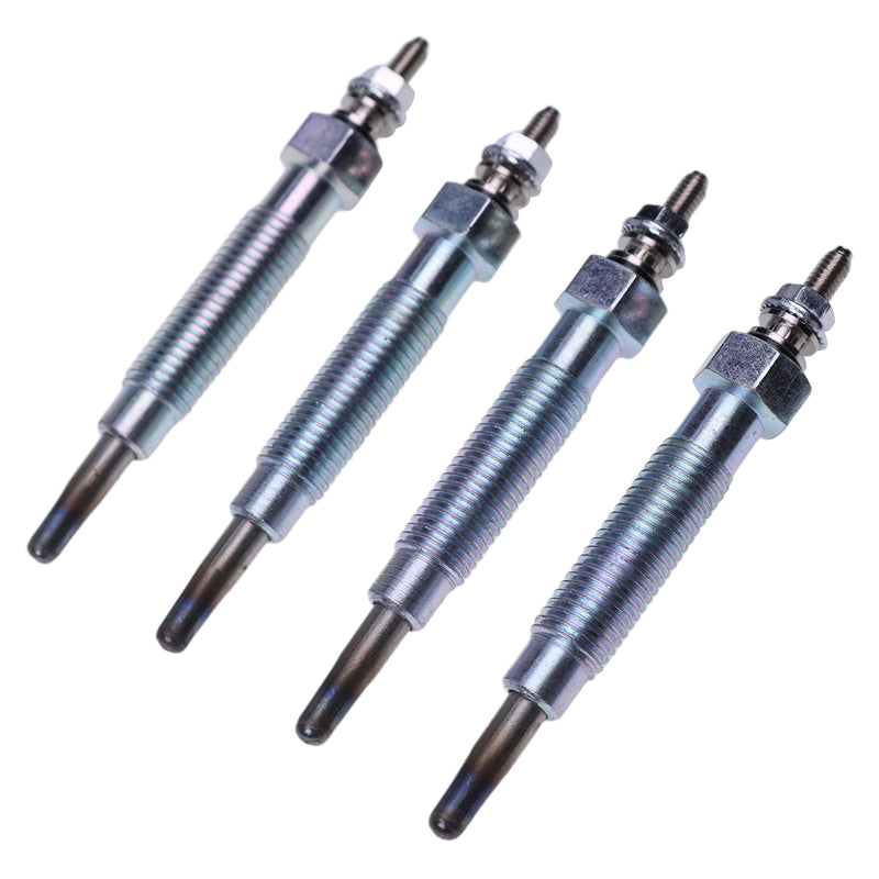 JEENDA Glow Plug E6303-65511 E6301-65512 Compatible with Kioti CK25 CK2510 CK2610 CK27 CK30 CK35 DK35 DK40 DK45 DK50 DK551 DS3510 DS4510 LK2554 LK2610 LK30 Mahindra 3510 (4) 4