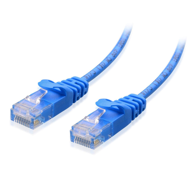 Cable Matters 100-Foot Snagless Long Cat6A (SSTP, SFTP) Shielded Ethernet Cable in Blue & 50-Foot Cat6 Ultra Thin Ethernet Cable