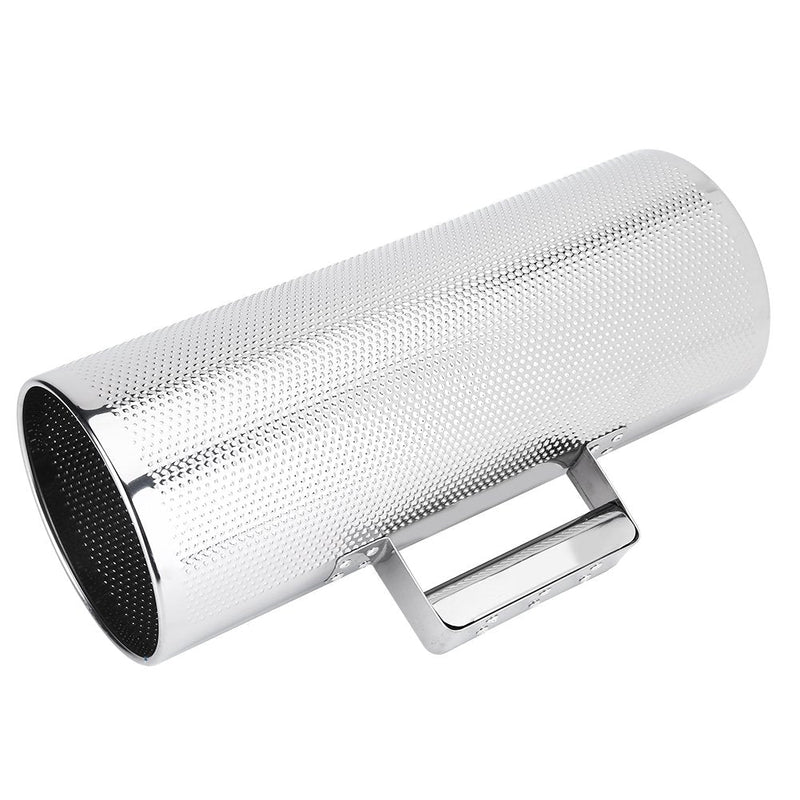 Professional Stainless Steel Guiro with Scraper Musical Training Tool for Bands, Concert, Stage Performance - Silver
