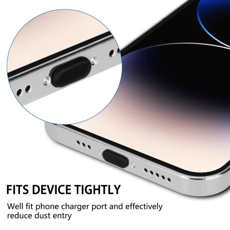 AFARER iPhone Dust Plug, Lightning Port Plug Protector Phone Speaker Dustproof Mesh Stickers, with Cleaner Tools, Anti Dust Plugs for iPhone 14/13/12/11 Pro Max Compatible with iPhone and AirPod Lightning -iPhone