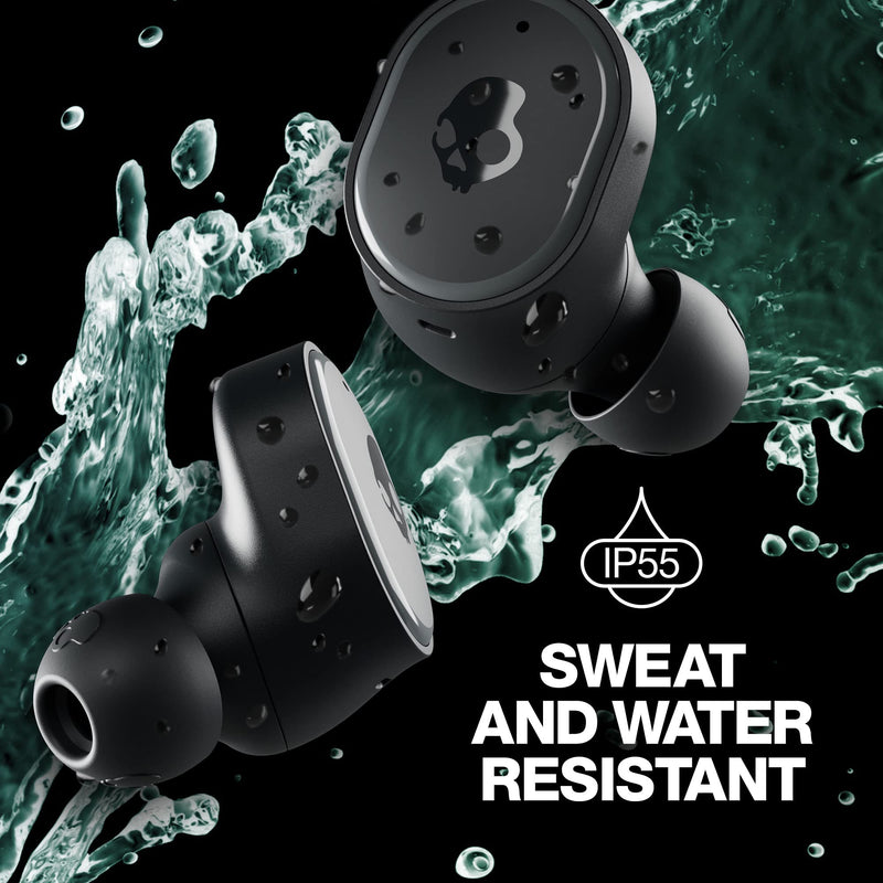 Skullcandy Sesh ANC Active Noise Cancelling Wireless Earbuds - True Black | Bluetooth Headphones, Noise Cancellation, Customizable Sound, 56 Hours Battery, Sweat and Water Resistant, Microphone