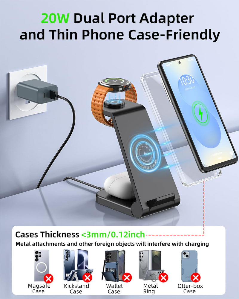 Charger Stand and Cable for Samsung