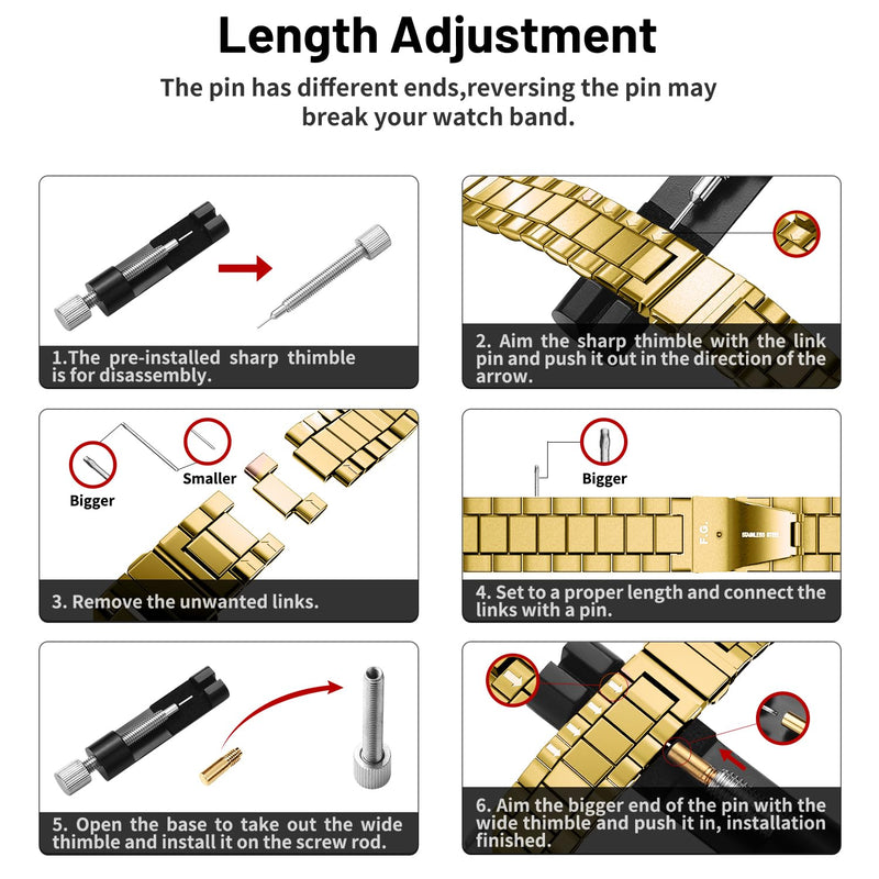 Fullmosa Compatible Stainless Steel Apple Watch Band 44mm/45mm/42mm Golden with Case & Compatible Leather Apple Watch Band 44mm/45mm/42mm, White