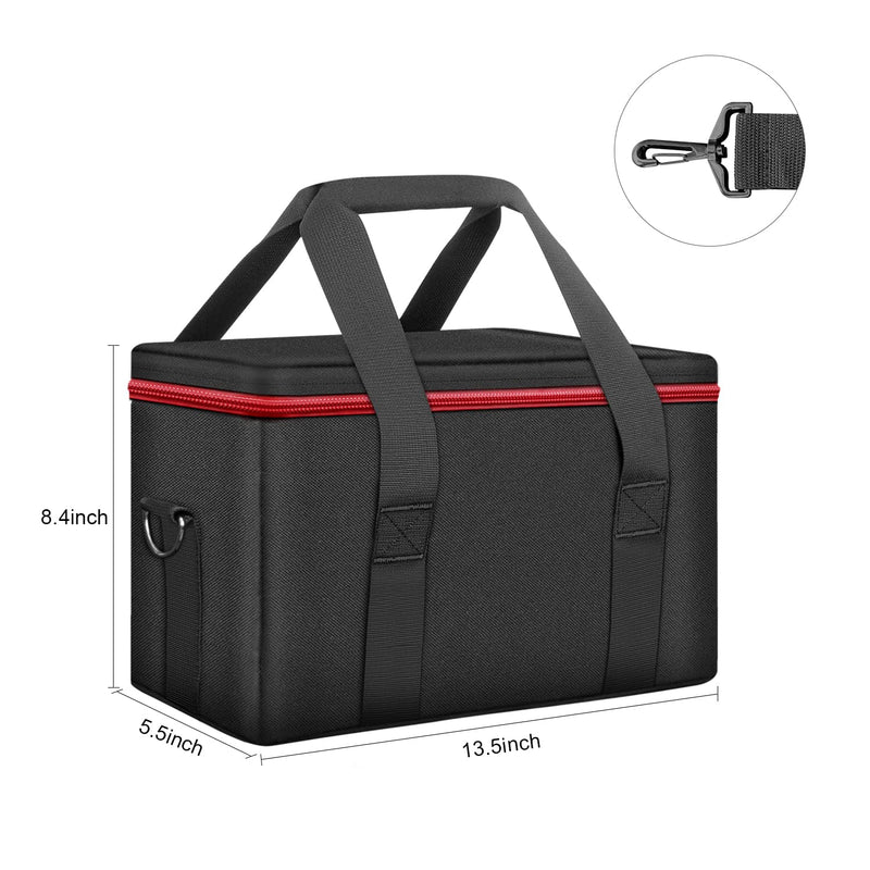 Carrying Case Bag for Outdoor Camping Travel, Compatible with Apowking HP500 Portable Power Station, Storage Case with Inner Pocket for Charging Cable and Accessories(HP500 NOT INCLUDED)