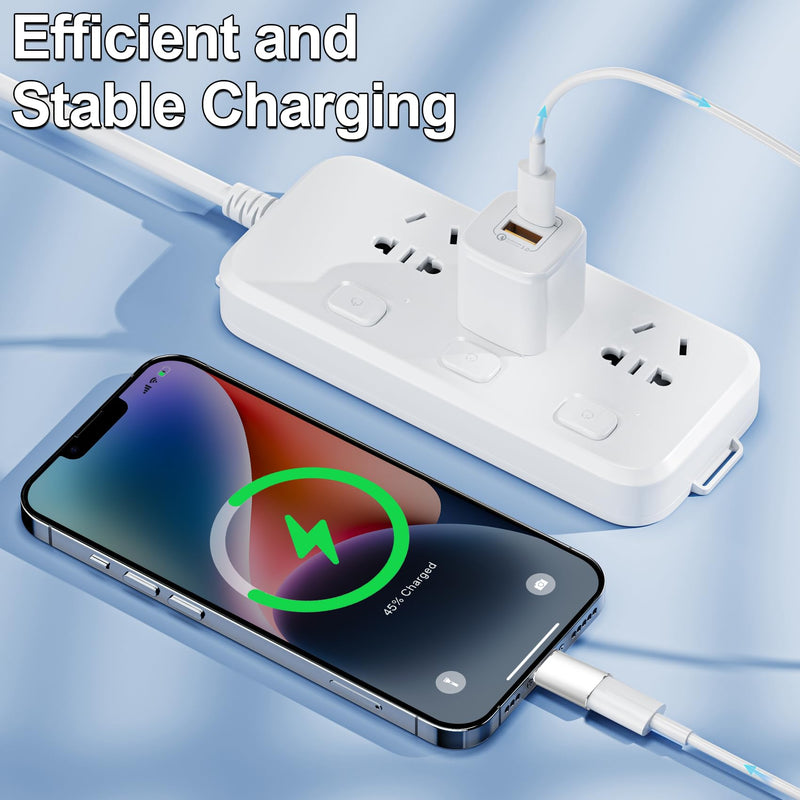 𝟒𝐏𝐚𝐜𝐤 𝐔𝐩𝐠𝐫𝐚𝐝𝐞𝐝 USB C to Lightning Adapter,Support Audio/OTG,Fast Charging&Data Transfer for iPhone 14 13 12 Pro Max/iPad Air/Airpods,Nintendo Switch,Headphones,iOS,iPhone 14 Accessories