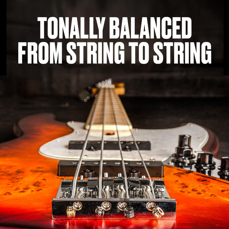 Jim Dunlop Dunlop 4/Set Marcus Miller Super Bright Stainless Steel Bass Strings Medium (.045.105) (DBMMS45105) 4 String