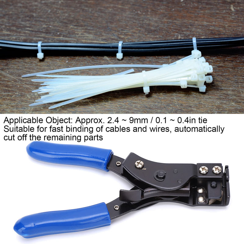 CYSFETENA HT-2081 Carbon Steel Cable Tie Pliers, Stainless Steel Cable Tie Pliers with Ergonomic Handle, 2-in-1 Cable Tie and Cutting Tool for 2.4-9 mm Cable Ties