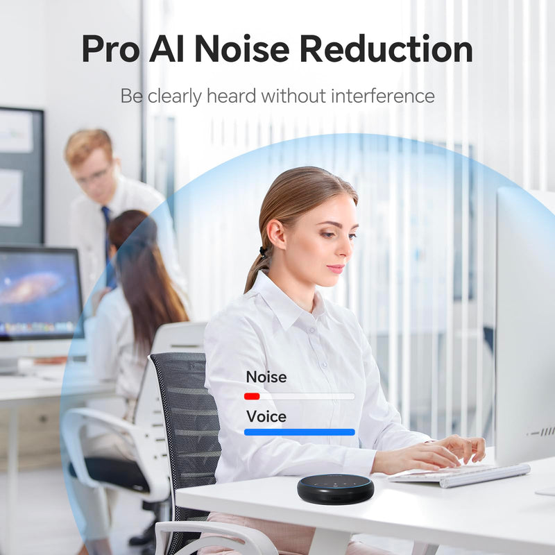 NewlineWork Newpie Conference Speaker & Bluetooth Microphone,360° Voice Pickup, AI Noise Reduction, Dual Connectivity & 43H Standby time,USB C,Perfect for Zoom Meetings, Multi-platform compatible