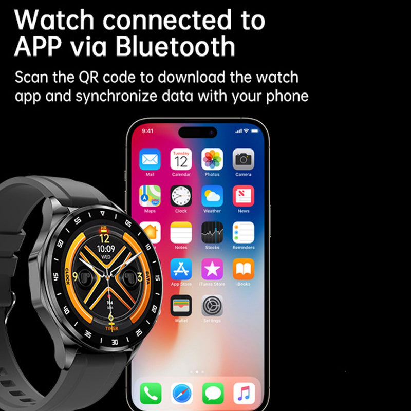 Smart Watch with Earbuds,2 in 1 Build-in TWS Wireless BT5.0 Earphone Fitness Sports Health Monitor Black X20