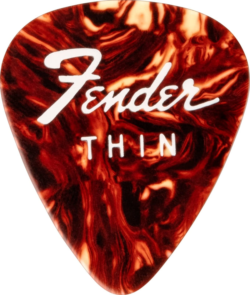 Fender Fine Electric Guitar Picks 351 Shape, Stocking Stuffers, Guitar Accessories, 12-Pack Tin