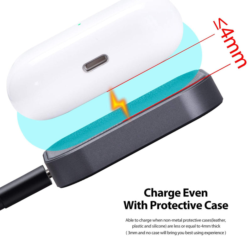 FutureCharger Airpods Pro Charger,Wireless Charger for AirPods 3/AirPods Pro 2nd Gen/Airpods Pro/Airpods,Wireless Charging Station for Airpod Earbuds, Wireless Charger Pad for Airpods Earphone(Grey) Grey Charger for Airpods/Airpods Pro-1