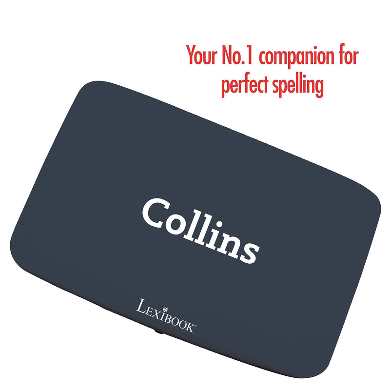 Lexibook - Collins English Dictionary, 13th Edition - Electronic Pocket Spellchecker, Thesaurus, Crossword Solver, Conjugation, Anagram Solver, Words Games, with Battery, Blue/White, DC753EN