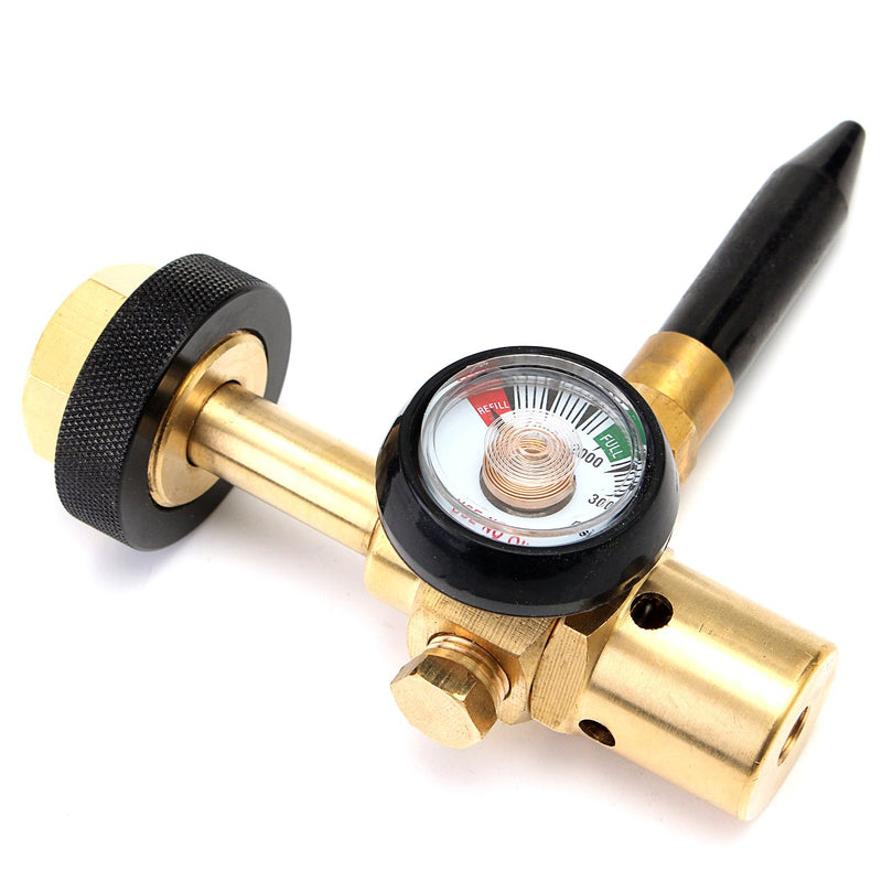 MASUNN Helium Latex Balloon Air Inflator Regulator with Gauge for W21.8-14 Tank Valve