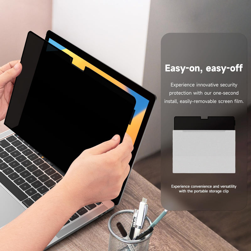 Laptop Privacy Screen MacBook Pro 13 Inch (2016-2022, M1,M2) and MacBook Air 13 Inch(2018-2021, M1), Removable Computer Screen Privacy Shield for Mac 13Inch MacBook 13inch