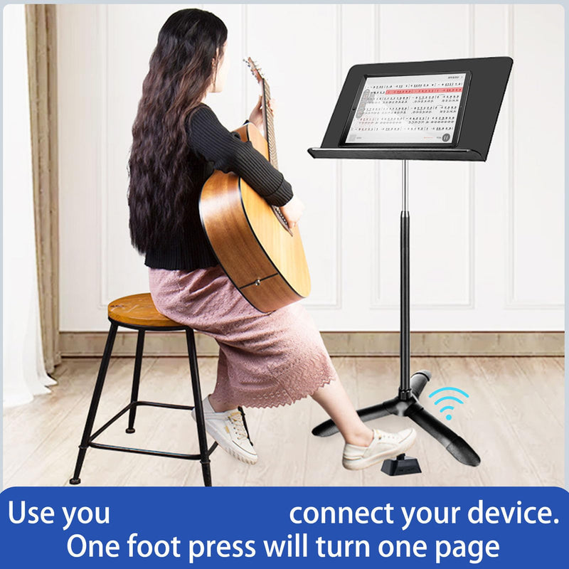 Page Turner Pedal, PT23A Customisable Programmable Keypad, Bluetooth Page Turner Footswitch, Multimedia Controller Key Switch for Computer and Mobile Phone.