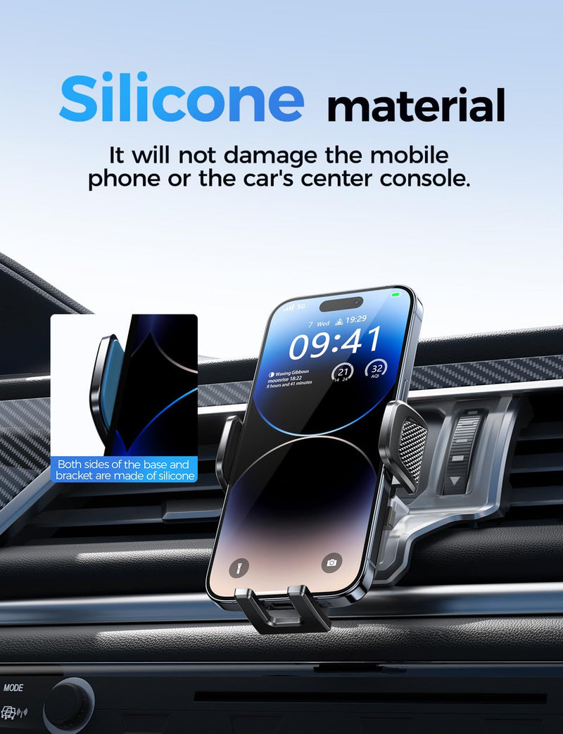 Car Phone Holder for Toyota Tacoma 2016-2022 Accessories,Ultra-Stable Clip with Anti-Shake,360° Rotation Smart Phone Mount