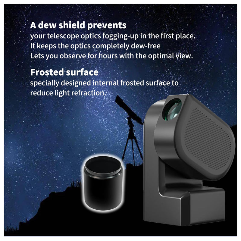 [AUSTRALIA] - Dew Shield Compatible With ZWO SeeStar S50 Telescope light Hood, Lens Stray Light Protection And Lens Anti-condensation Shield Reduces The Risk Of Fogging With Dew. Compatible With Bahtinov Mask Focus 